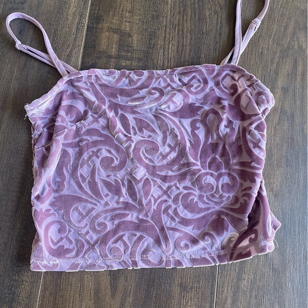 Pink crop top